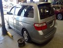 2008 HONDA ODYSSEY, LIGHT BLUE, EX-L MODEL, 3.5L, AT FWD,  A26239